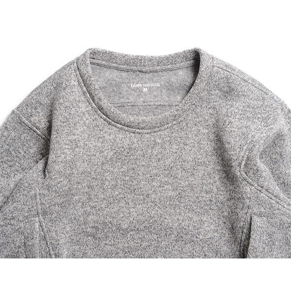 ポートニック POUTNIK Sage Wooly Sweatshirts Light Gray Melange｜vic2｜03