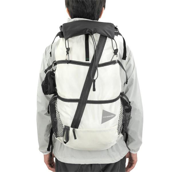 アンドワンダー and wander バックパック 40L backpack white ホワイト 