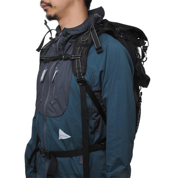 アンドワンダー and wander バックパック 30L backpack black ブラック アウトドア ザック リュック |  | 02