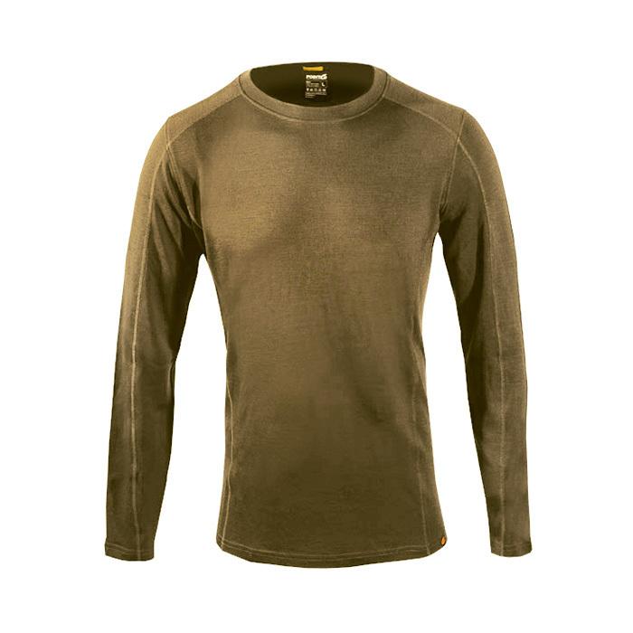 ポイント6 Point6 Ms baselayer LS midcrew neck top Tan P68001