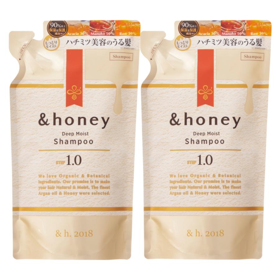 シャンプー 詰め替え アンドハニー &honey ディープモイスト メルティ シルキー クリーミー フルール 詰替 つめかえ セット ヘアケア &ハニー｜vicrea-shop｜02