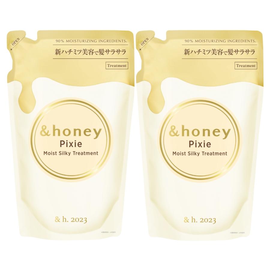 トリートメント 詰め替え アンドハニー &honey ディープモイスト メルティ シルキー クリーミー フルール ヘアトリートメント 詰替 つめかえ セット｜vicrea-shop｜07