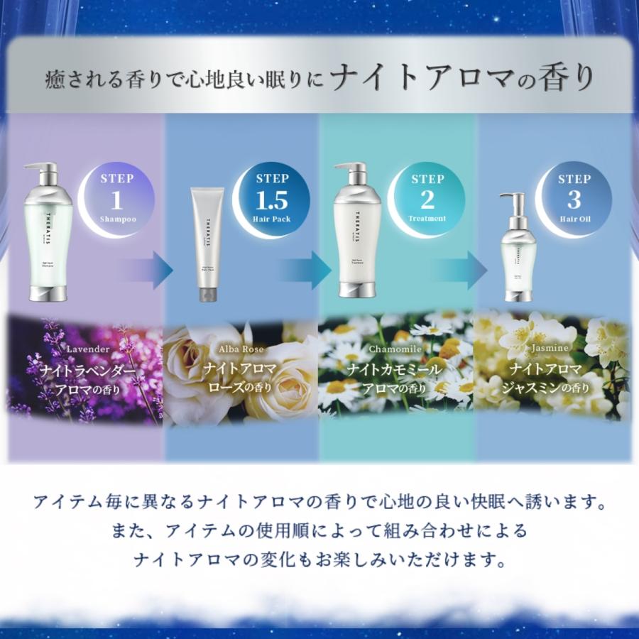 トリートメント セラティス 詰め替え THERATIS ナイトリペア ヘアトリートメント 325g 単品 ヘアケア ナイトケア ダメージケア うねり｜vicrea-shop｜11