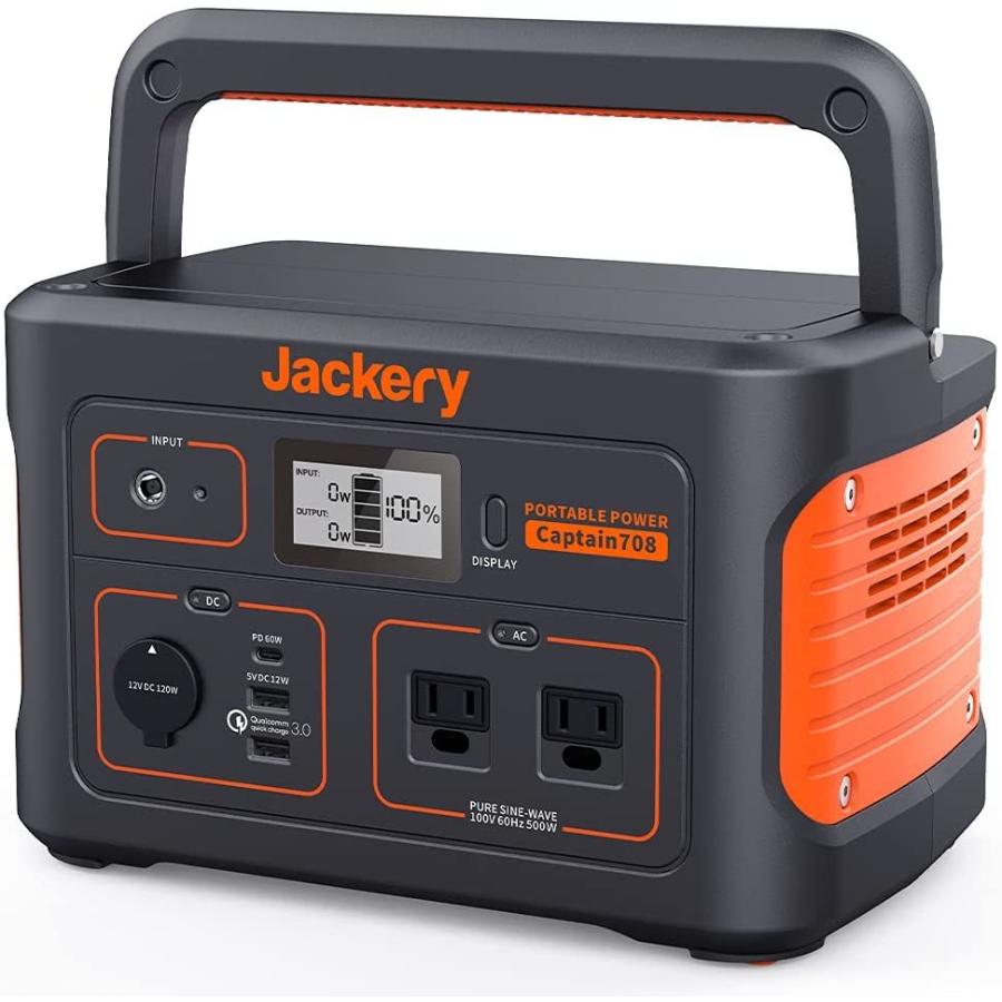 Jackery mah 708wh ポータブル電源 708 発電機 ポータブルバッテリー 大容量 mah 708wh 家庭用 大容量 家庭用 アウトドア用 バックアップ電源 オカラ堂