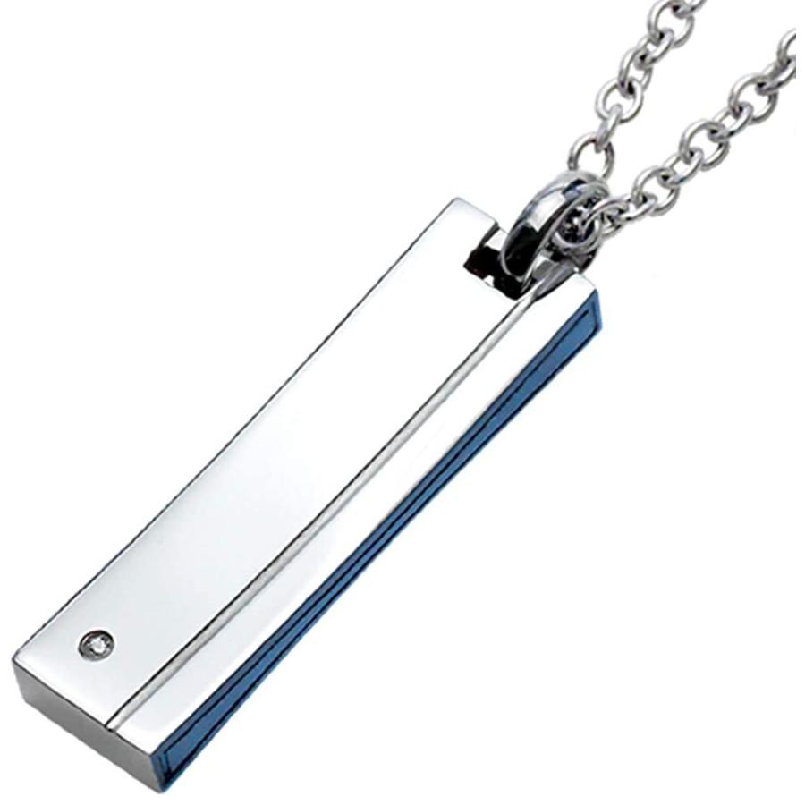 正規取扱協力店 Color ジルコニア スティック カラー ペンダント ネックレス メンズ ブルー 安い店で買う Fixinox Com Br