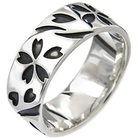 激安で通販 R07 27 ブランド名 2pieces シルバーリング 指輪 メンズ 桜吹雪 桜 さくら サクラ 和 花びら サイズ27号 安いを販売 Www Superavila Com