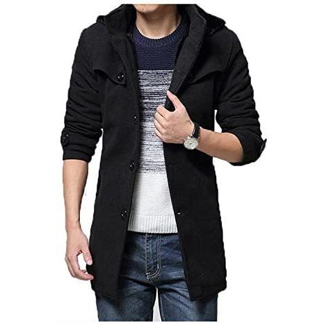 パーティを彩るご馳走や 新型ブラック 4xl 開襟 トレンチコート ダッフルコート 裏毛 毛インナー 冬物 アウター ウールコート ビジネス Coat 8メンズ コート アウター Www Affaires Sociales Gouv Cg