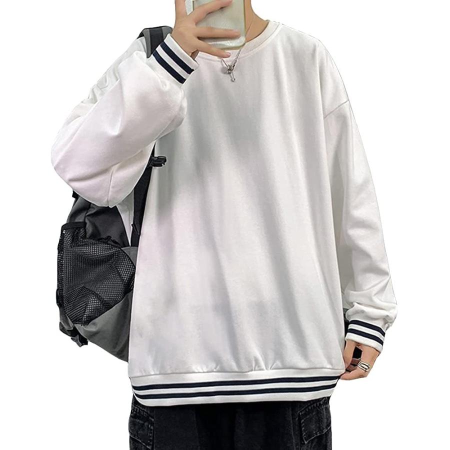 トレーナー メンズ 秋服 メンズ 長袖 パーカー 大きい サイズ メンズ テニスウェア おしゃれ プルオーバー カジュアル 無地white 3xl セーター トレーナー Kingsafaritours Com