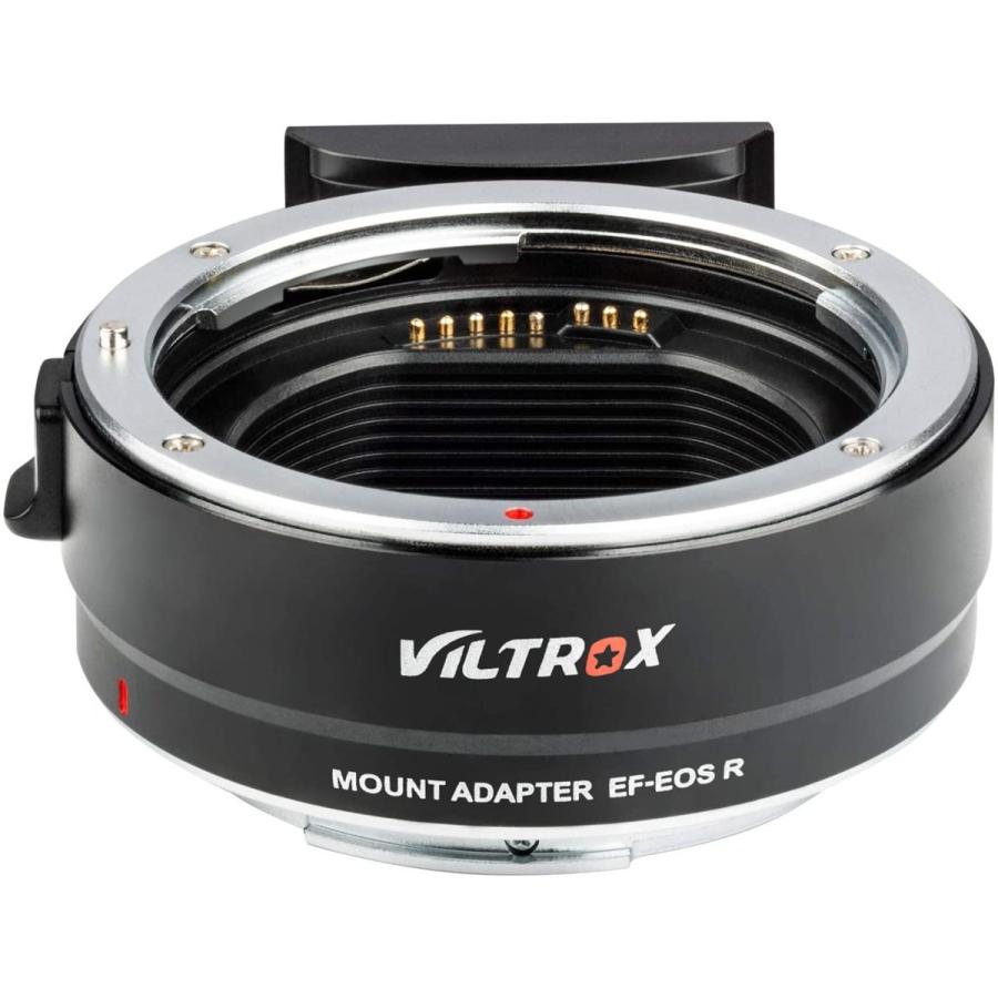 VILTROX マウントアダプター EF-EOS R レンズマウントアダプター AFオートフォーカス 自動絞り レンズIS手振れ補正 キヤノンEF/E ファインダー、アイカップ