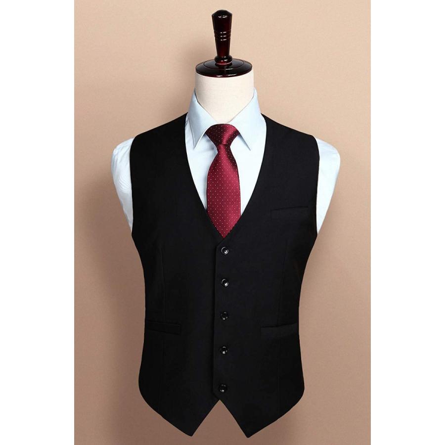 送料無料カード決済可能 Enlision ベスト メンズ 黒 スーツ ベスト大きいサイズ ジレベスト 結婚式 Vネック ビジネス チョッキ フォーマル 尾錠付き 日本2xlサ Materialworldblog Com