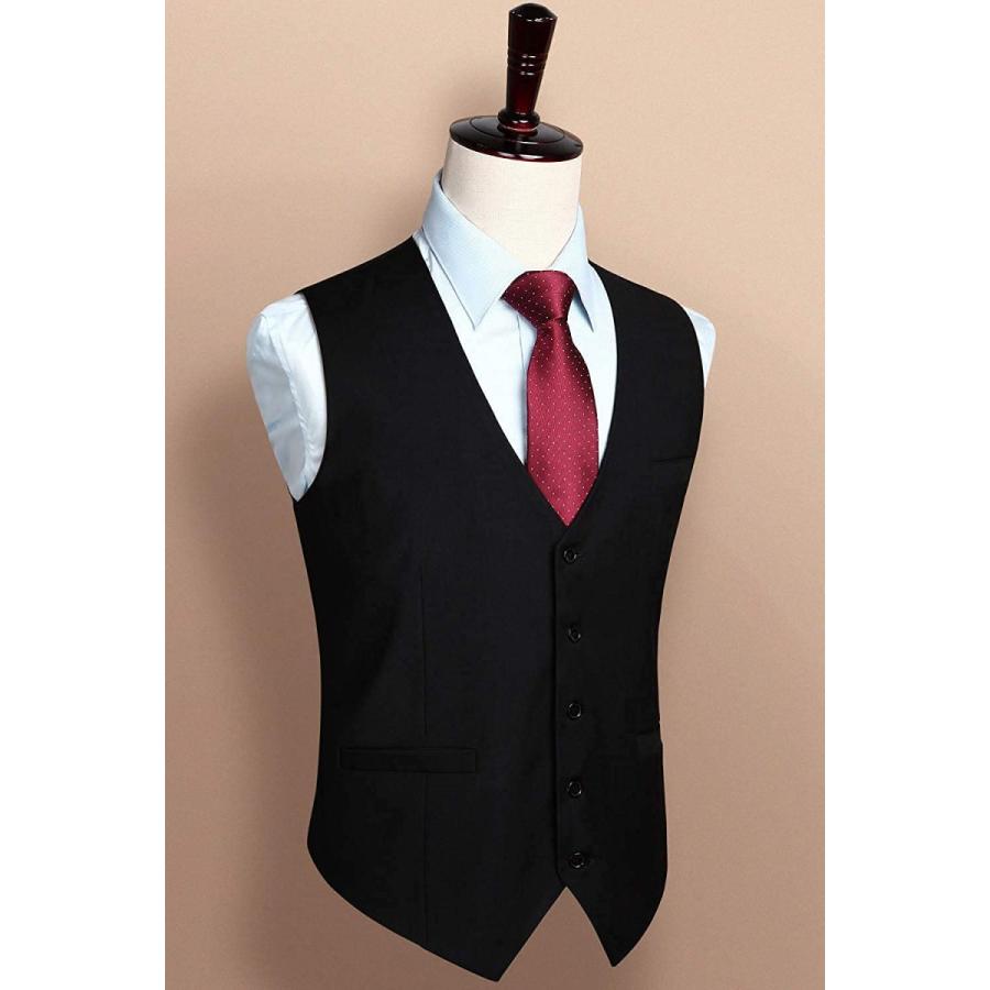 送料無料カード決済可能 Enlision ベスト メンズ 黒 スーツ ベスト大きいサイズ ジレベスト 結婚式 Vネック ビジネス チョッキ フォーマル 尾錠付き 日本2xlサ Materialworldblog Com