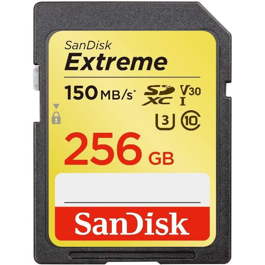 大注目 【 サンディスク 正規品 】 SDカード 256GB SDXC Class10 UHS-I U3 V30 SanDisk Extreme SDSDXV その他メモリーカード