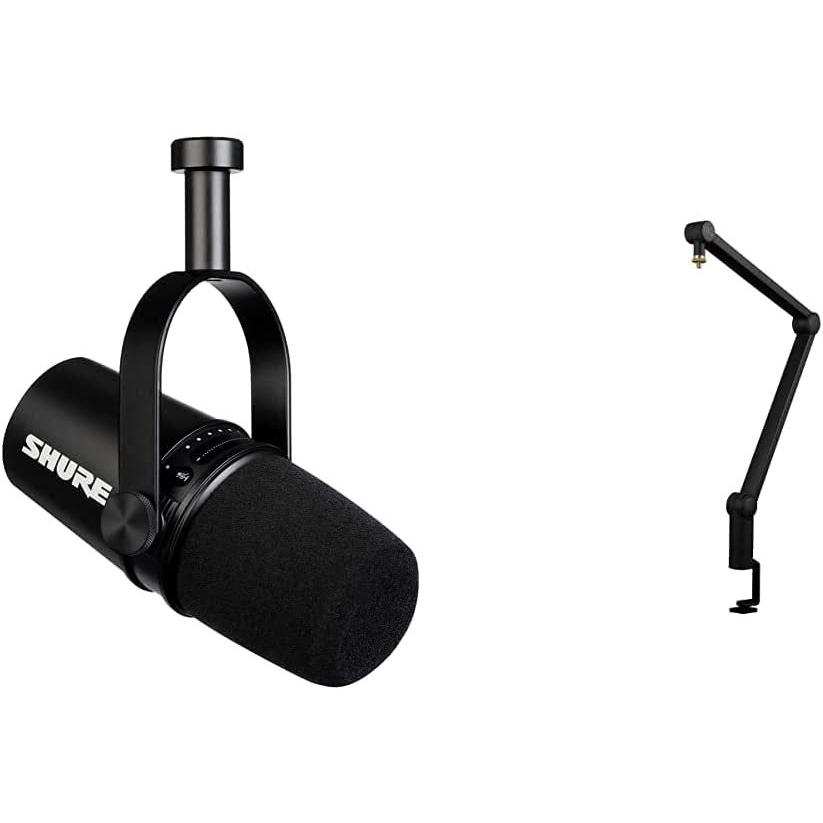 プレゼントを選ぼう マイクアームセット Shure Mv7 ポッドキャストマイクロホン Mv7 K J ブラック マイクアクセサリー