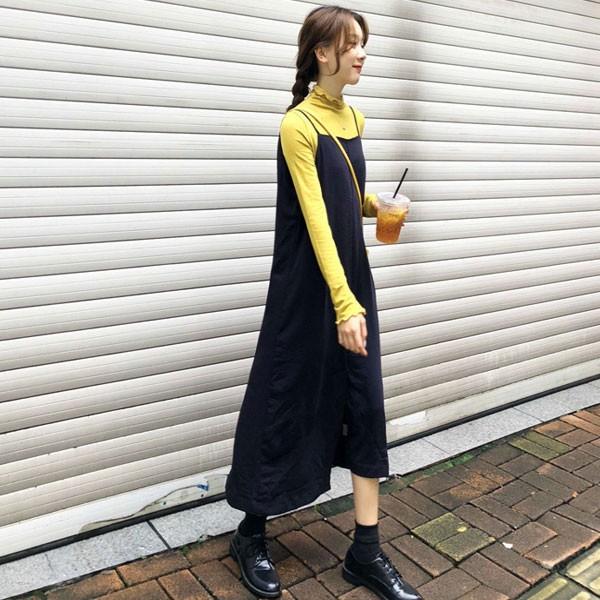 新作 キャミ ワンピース ジョーゼット 重ね着 アシメ カジュアル 楽ちんコーデ ワンピ 黒 ブラック 黄 イエロー セール メール便 送料無料 M便 1 1 22c Victoria ヴィクトリア 通販 Yahoo ショッピング