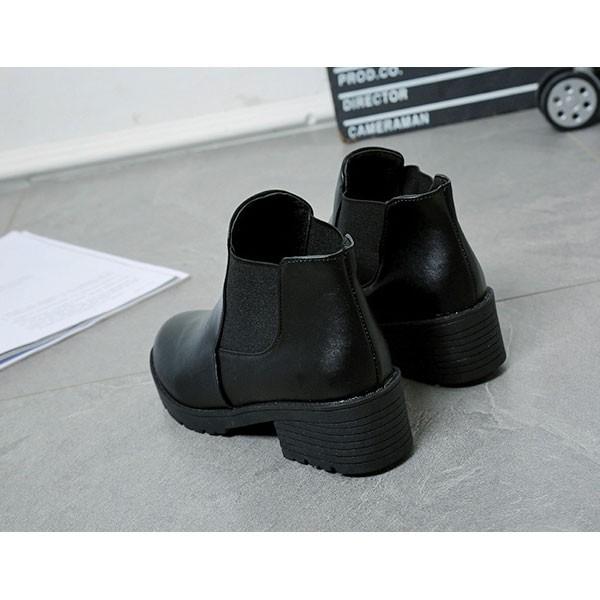 送料無料 サイドゴアブーツ レディース ショートブーツ ショート丈ブーツ  レインブーツ レインショートブーツ 靴 シューズ 黒 ブラック | ブランド登録なし | 08