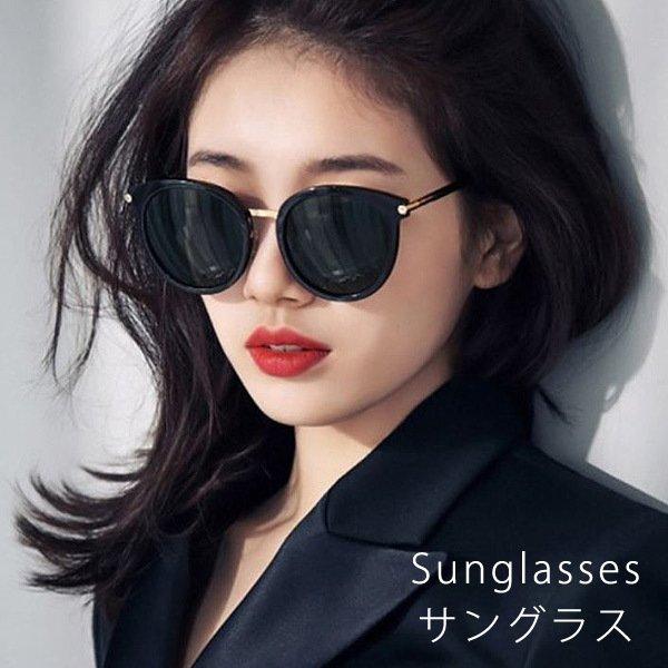 アーリーサマーセール サングラス レディース人気 ベーシック 黒 ゴールド コンビ ドライブ 紫外線対策 セール 開店祝い