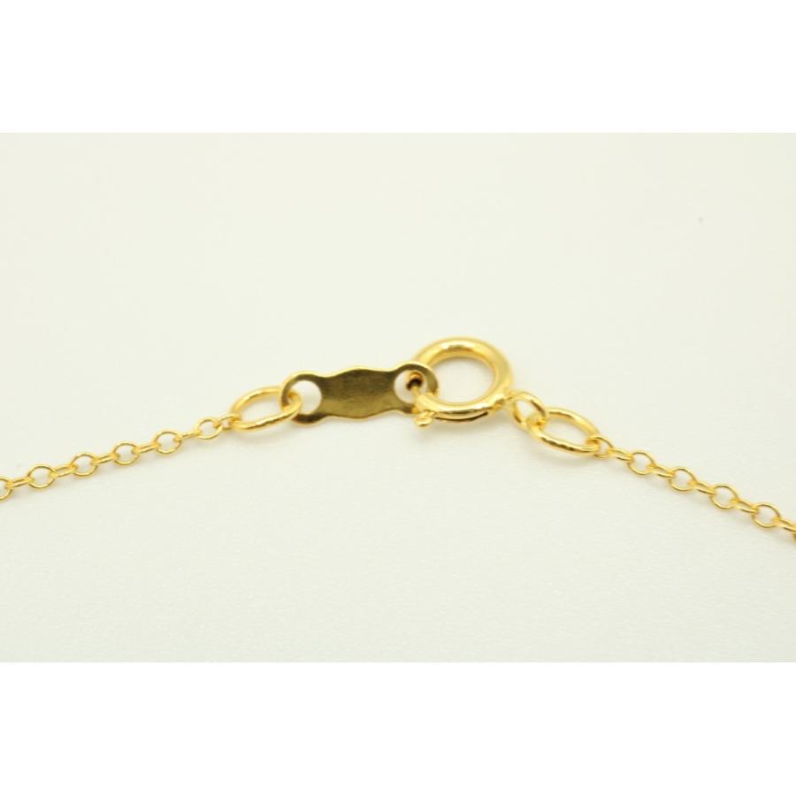14KGF 天然ペリドット カボション 8×6mm ネックレス ペンダント