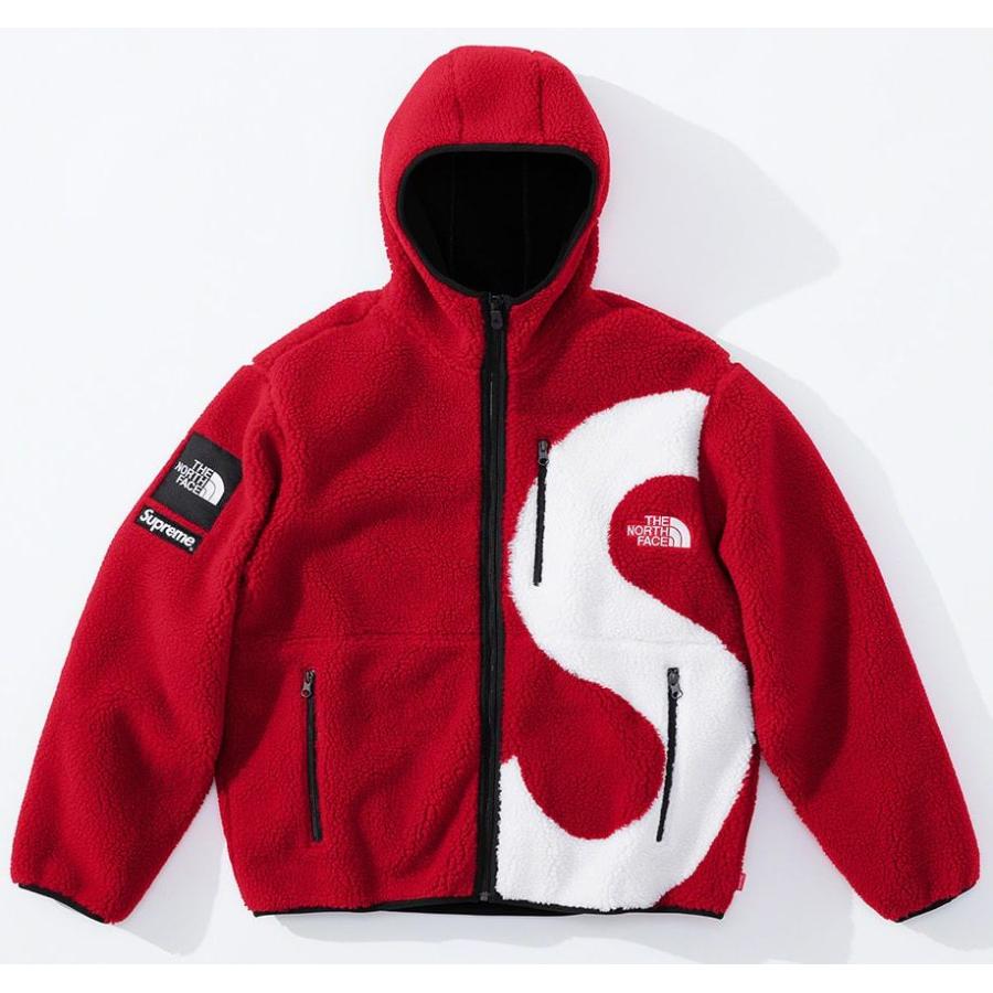 red north face jacket with hood