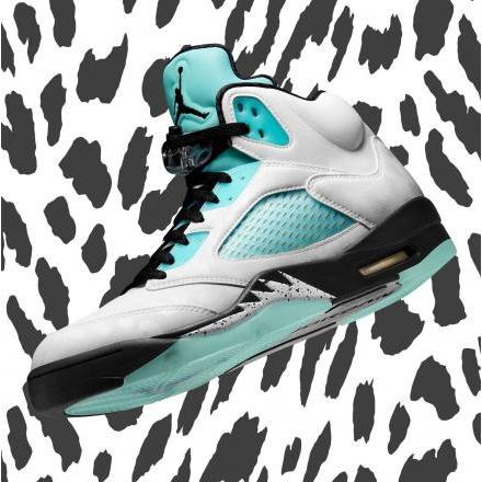 jordan 5 white and green