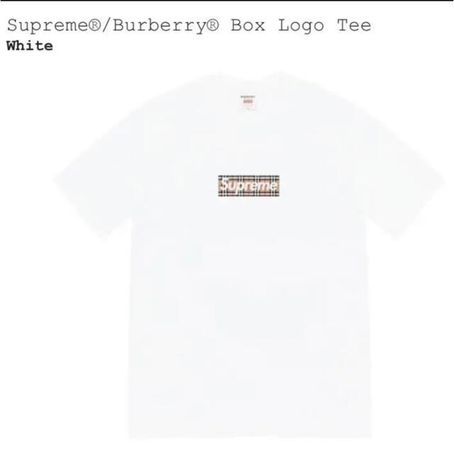 Supreme Burberry ボックス Box Logo Tee White シュプリーム White バーバリー Tシャツ カットソー ボックス  ホワイト T