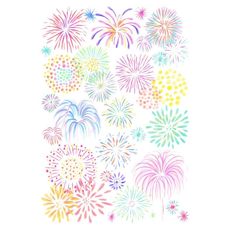好評 ポーセラーツ 転写紙 和柄 花火 Hanabi 白磁用 Aynaelda Com