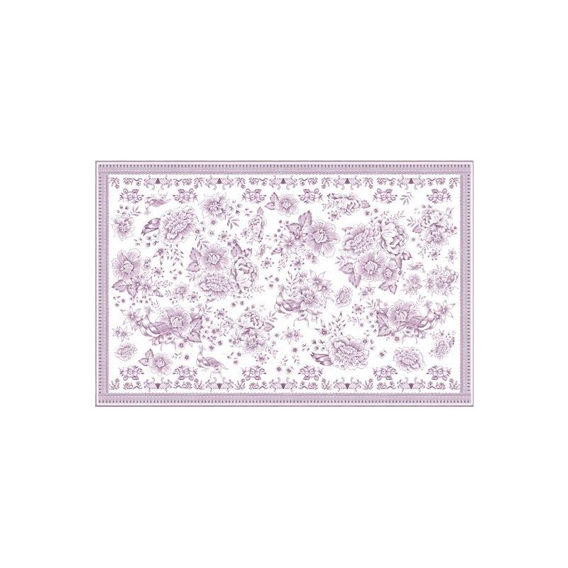 ポーセラーツ 転写紙 柄 バイオレット SHABBY CHIC FLOWER(シャビー