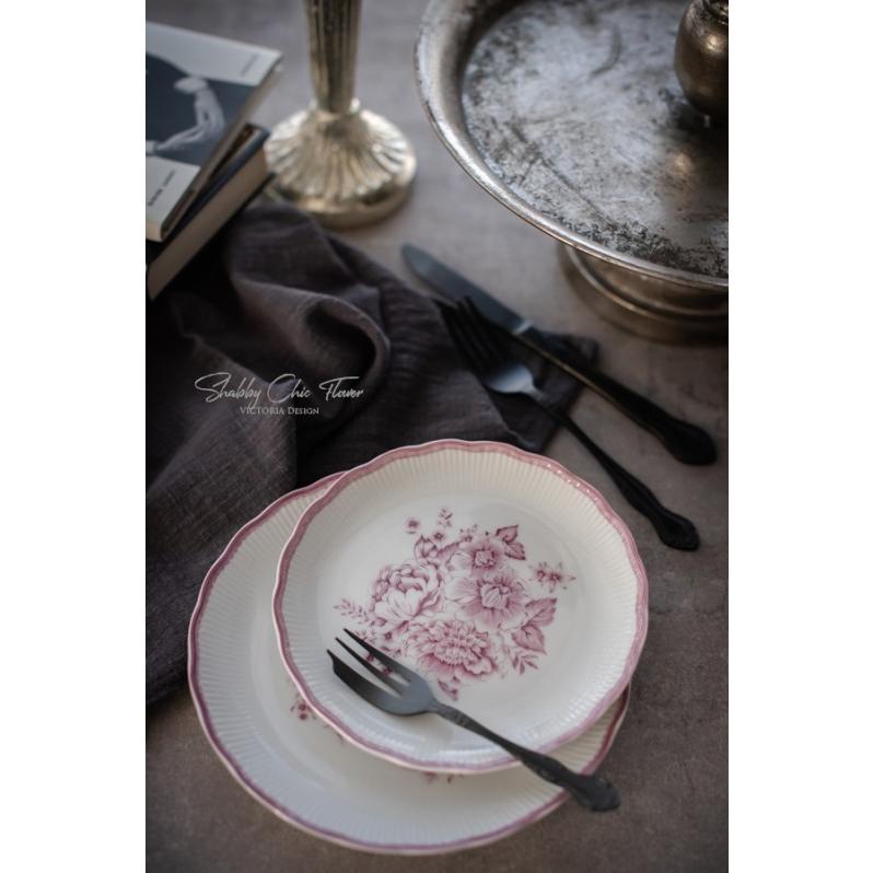 ポーセラーツ 転写紙 柄 バイオレット SHABBY CHIC FLOWER(シャビー