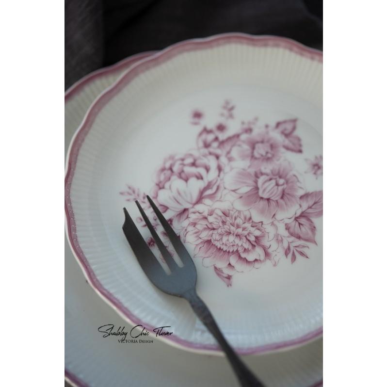 ポーセラーツ 転写紙 柄 バイオレット SHABBY CHIC FLOWER(シャビー