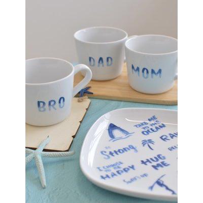 ポーセラーツ 転写紙 デザイナーズ ハワイアン 夏 サーフ系 手書き