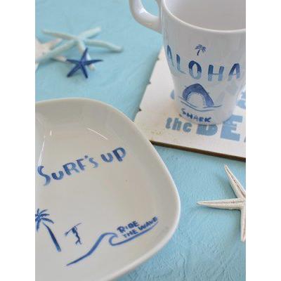 ポーセラーツ 転写紙 デザイナーズ ハワイアン 夏 サーフ系 手書き