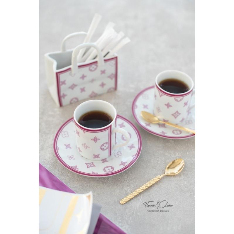 ポーセラーツ 白磁 インテリア ショッピングバッグ (横型) 北欧風