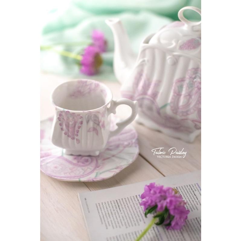 ポーセラーツ 白磁 食器 モナ (カップ&ソーサー) 北欧風 : VICTORIA