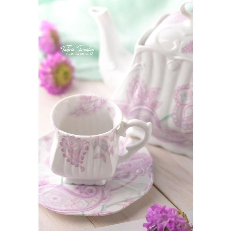 ポーセラーツ 白磁 食器 モナ (カップ&ソーサー) 北欧風 : VICTORIA