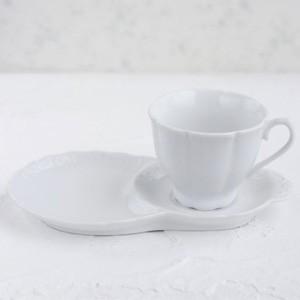 ポーセラーツ 白磁 食器 ニース (カップ&ソーサー) 北欧風 : VICTORIA
