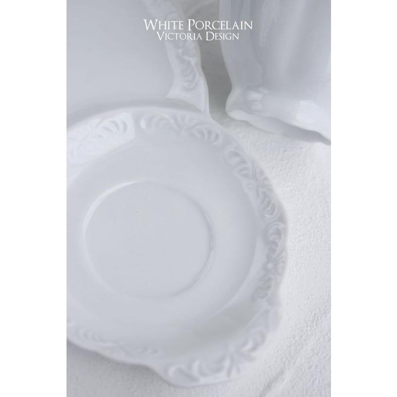 ポーセラーツ 白磁 食器 ニース (カップ&ソーサー) 北欧風 : VICTORIA