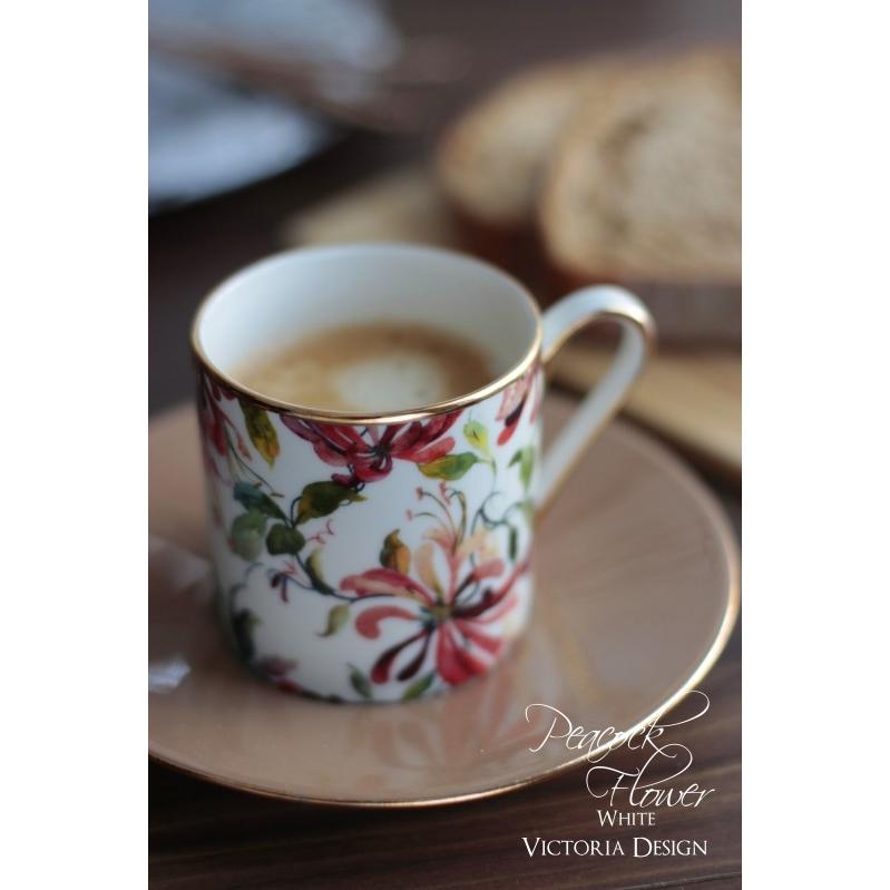 ポーセラーツ 白磁 食器 コーヒーカップ&ソーサーII 北欧風 : VICTORIA