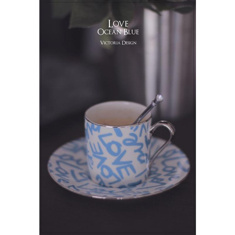 ポーセラーツ 白磁 食器 コーヒーカップ&ソーサーII 北欧風 : VICTORIA