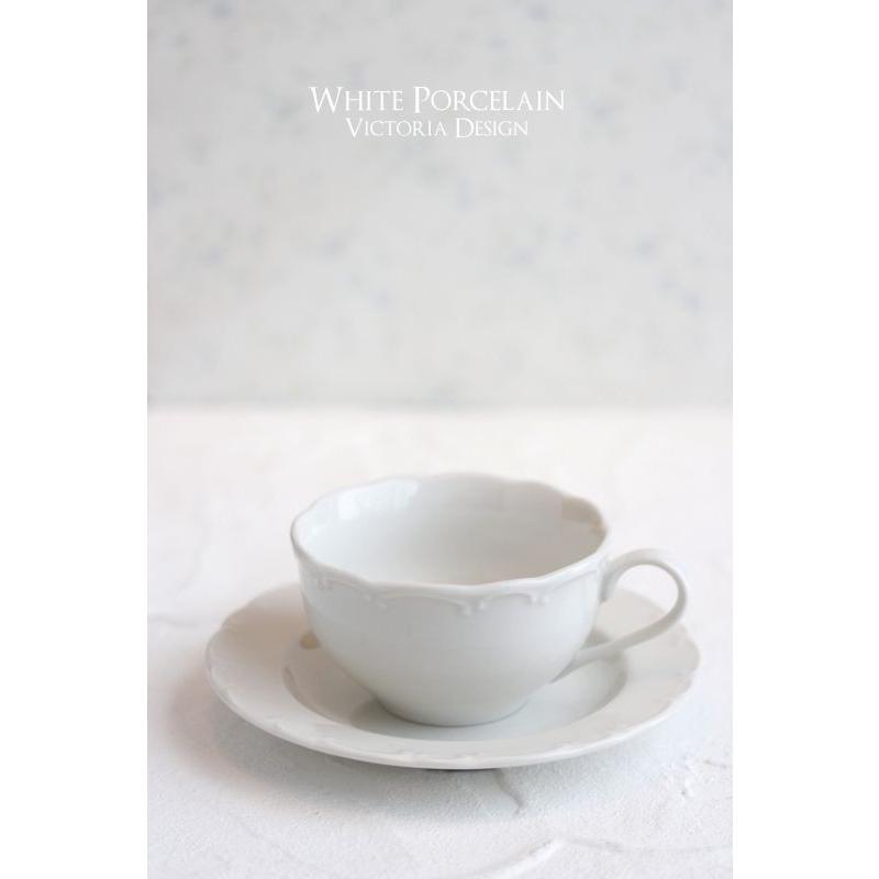 ポーセラーツ 白磁 食器 アラベスクカップ＆ソーサーII 北欧風