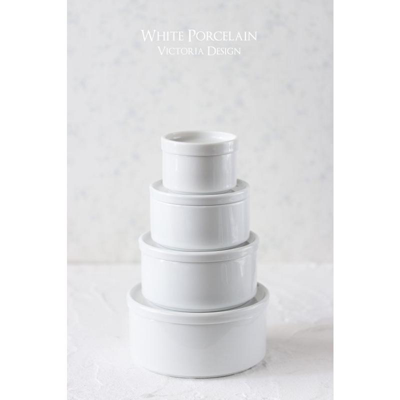 ポーセラーツ 白磁 キッチン 重ねボウル (LL) 北欧風 : VICTORIA
