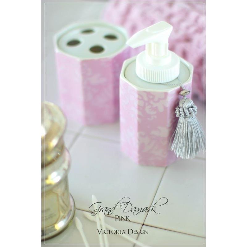 ポーセラーツ 白磁 バスグッズ 8角形歯ブラシ立て 北欧風 : VICTORIA