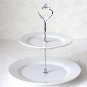 ポーセラーツ 白磁 テーブルコーディネート ２段エタージェラ リムプレート シルバー 北欧風 無くなり次第終了 Victoria Design 通販 Yahoo ショッピング