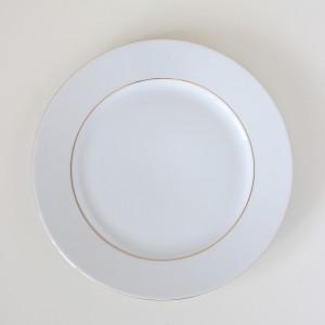 ポーセラーツ 白磁 食器 ゴールドリムプレート (M) 北欧風 : VICTORIA
