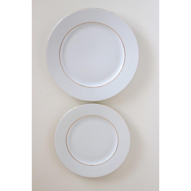 ポーセラーツ 白磁 食器 ゴールドリムプレート (M) 北欧風