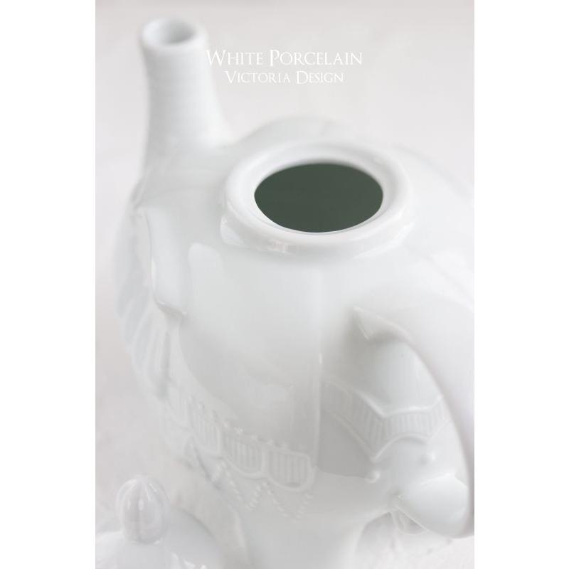 ポーセラーツ 白磁 食器 エレファントポット 北欧風 : VICTORIA DESIGN