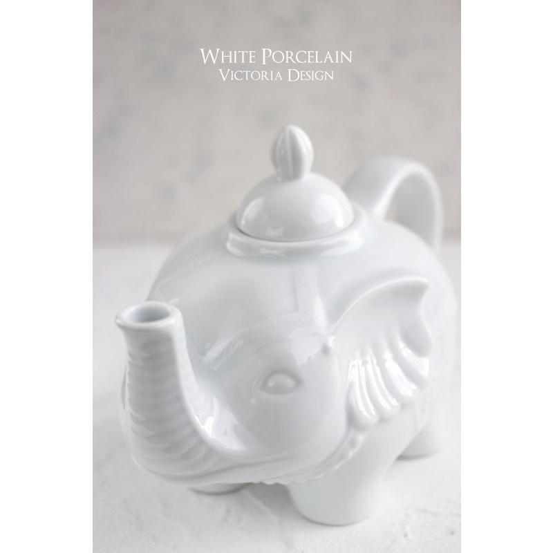 ポーセラーツ 白磁 食器 エレファントポット 北欧風 : VICTORIA DESIGN