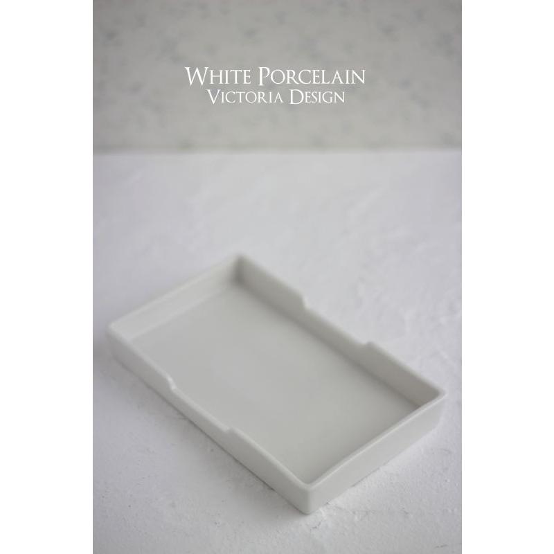 ポーセラーツ 白磁 食器 トレー タオルトレイ 北欧風 : VICTORIA