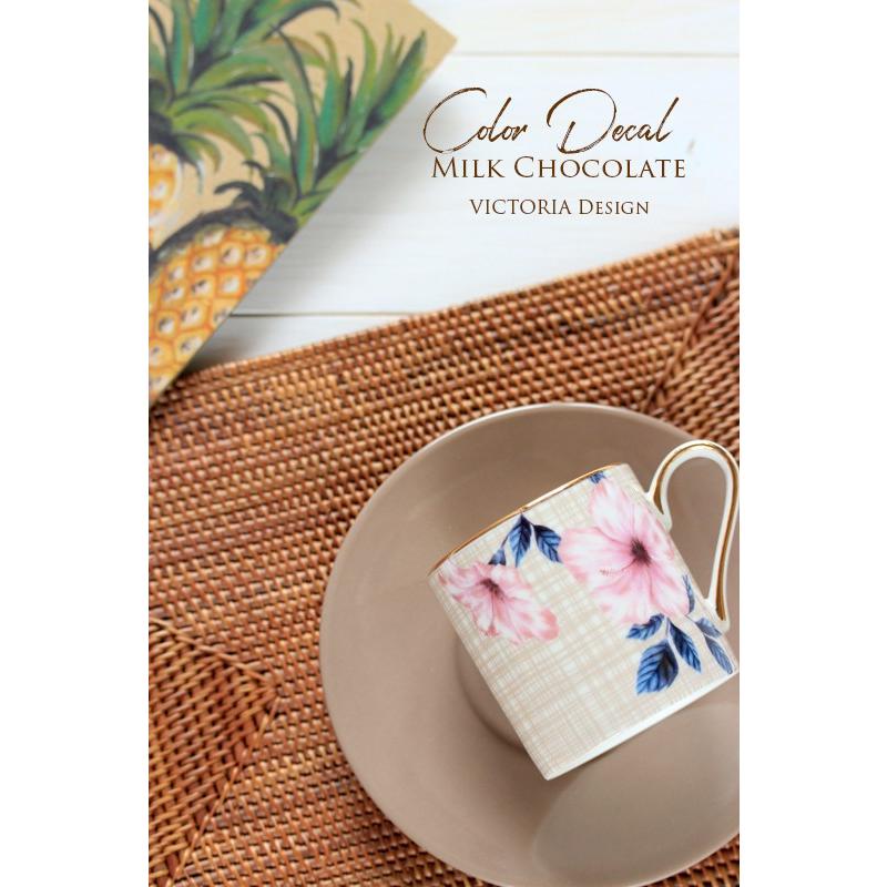 ポーセラーツ転写紙　華さま専用 ポーセラーツ 転写紙 花柄 PINK HIBISCUS (ピンクハイビスカス