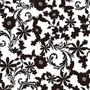 ポーセラーツ 転写紙 幾何学模様 ARABESQUE (アラベスク・ブラック