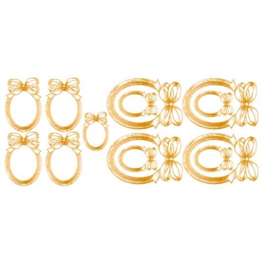 ポーセラーツ 転写紙 飾り枠 FRAME RIBBON I (フレームリボン