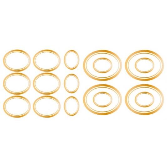 ポーセラーツ 転写紙 飾り枠 Frame Simple フレームシンプル メタリックゴールド Victoria Design 通販 Yahoo ショッピング